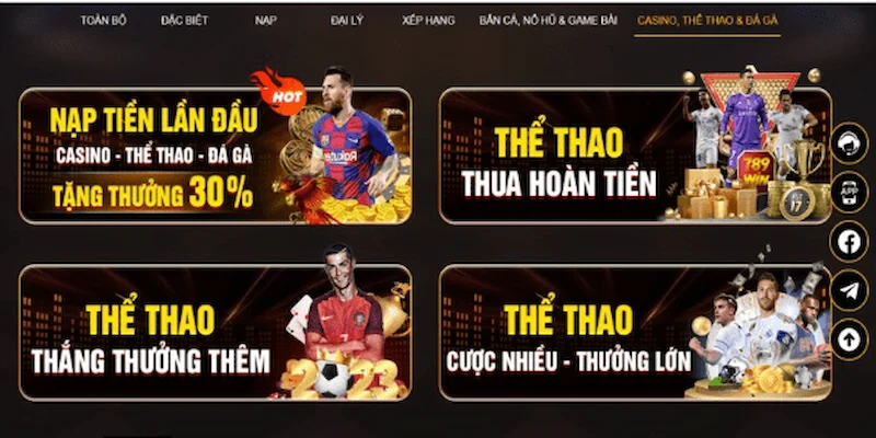 Các hình thức ưu đãi hoàn trả 789win phổ biến